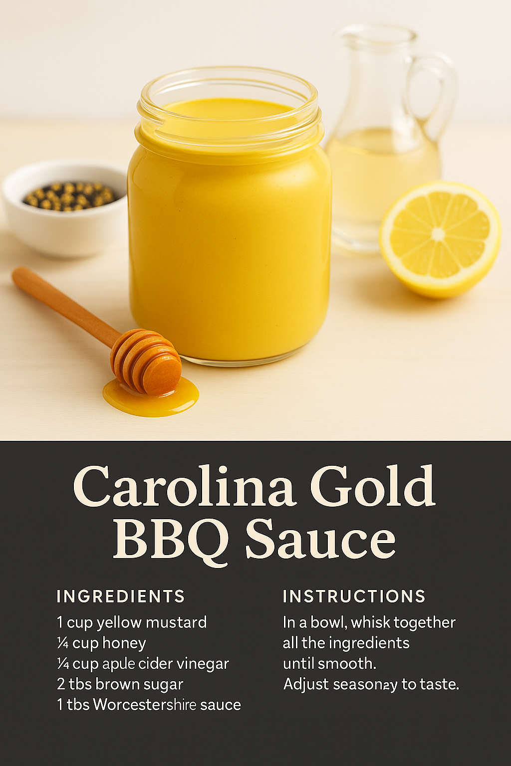 Carolina Gold Mustard BBQ Sauce