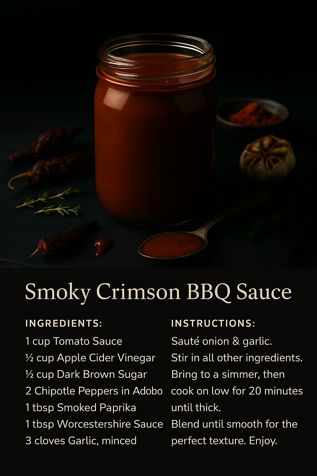 Smoky Crimson BBQ Sauce